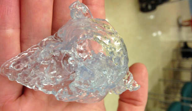 3D printed model of a childs heart