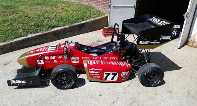 The CR-21 Cyclone Race Car designed using Stratasys 3D Printing