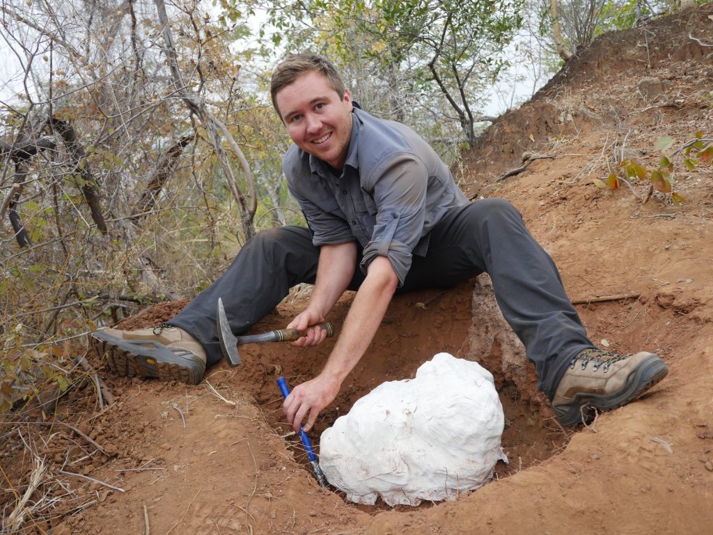 Paleontologist Christopher Griffin in Zimbabwe (Photo: Christopher Griffin | Virginia Tech)