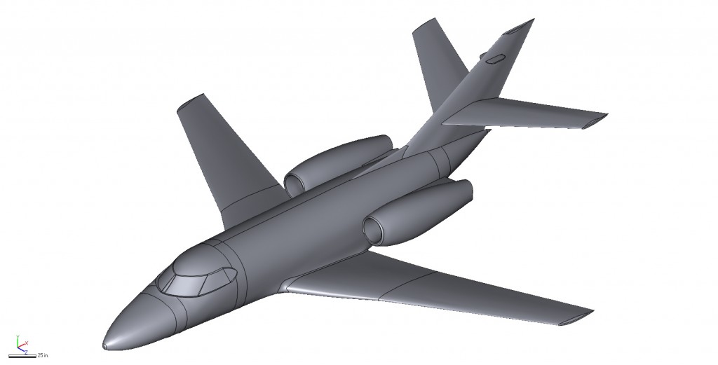 Falcon F10 CAD Model - 3dscanningservices.net