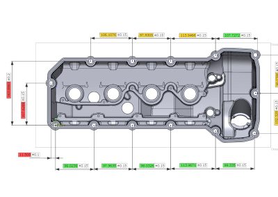 Automotive Valve Cover 2D GD&T