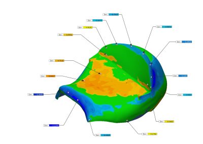 Motorcycle Seat 3D Color Map